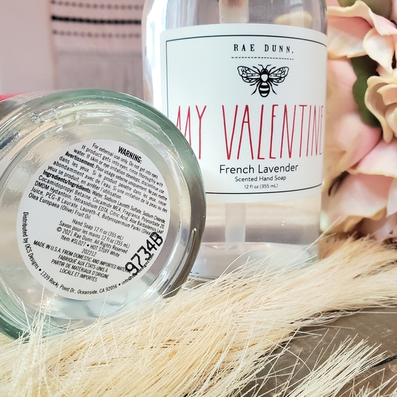 RAE DUNN Valentine's Day Glass Hand Soap Set - Picture 4 of 6